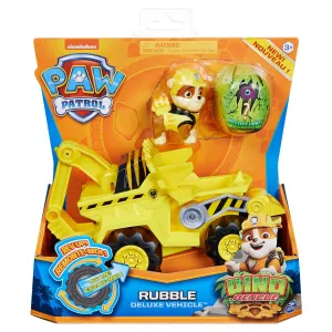 Paw Patrol Dino Rescue Themed Vehicle Rubble Deluxe Vehicle