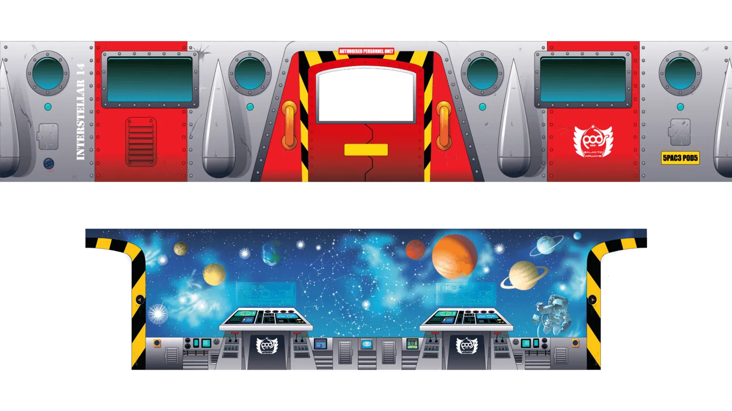 PODSmini Removable Theme: Galactic Space Adventure