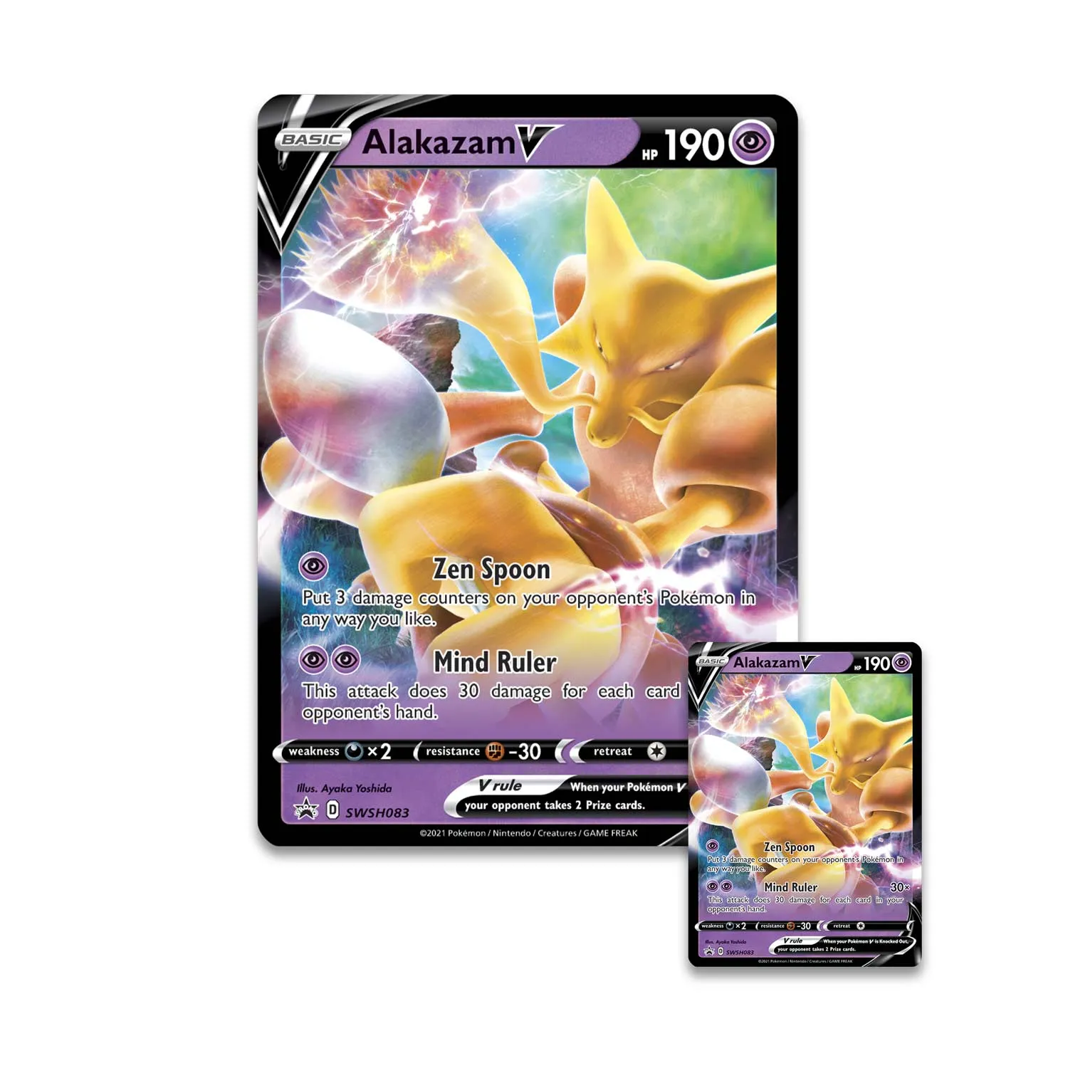 Pokémon TCG: Alakazam V Box - 4 Pokémon TCG booster packs