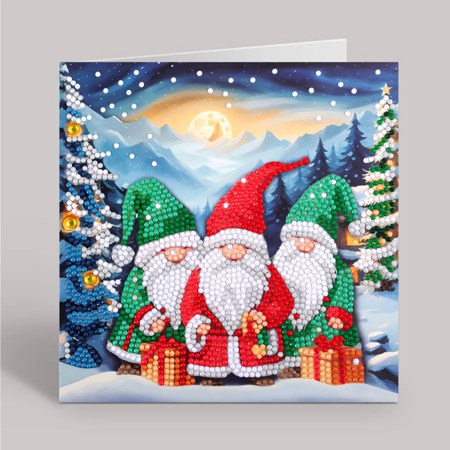 "Arctic Friends" Crystal Art Card 18x18cm