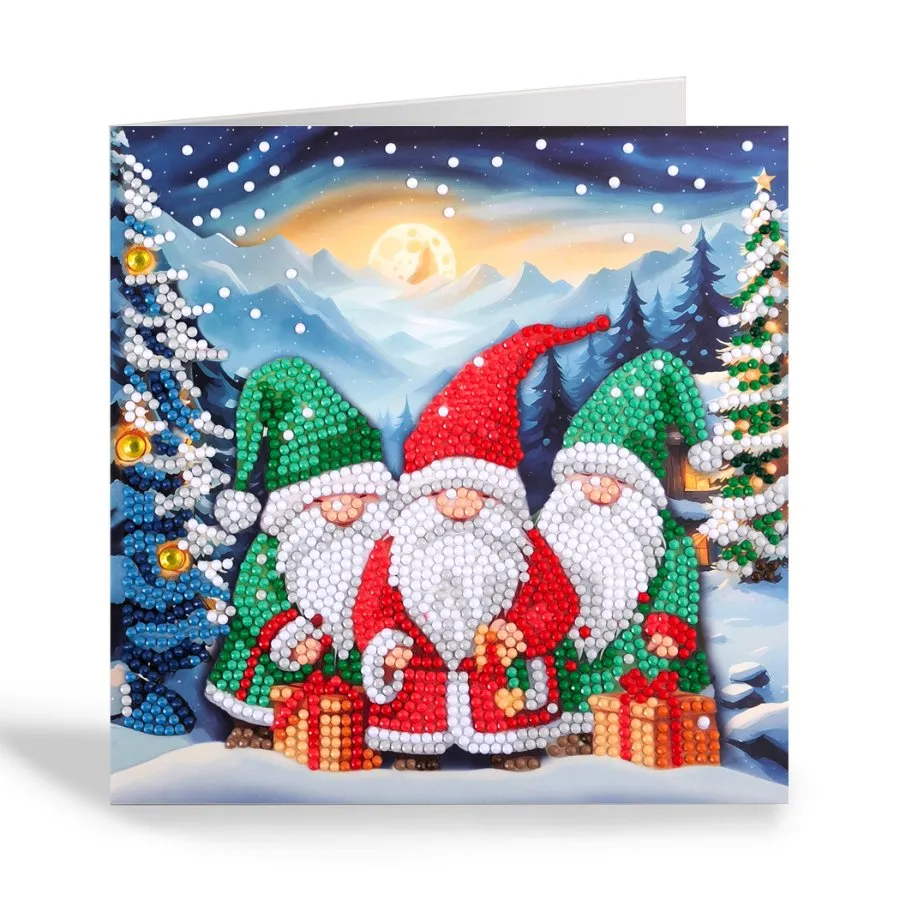 "Arctic Friends" Crystal Art Card 18x18cm