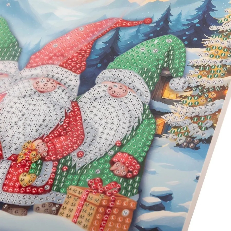 "Arctic Friends" Crystal Art Card 18x18cm