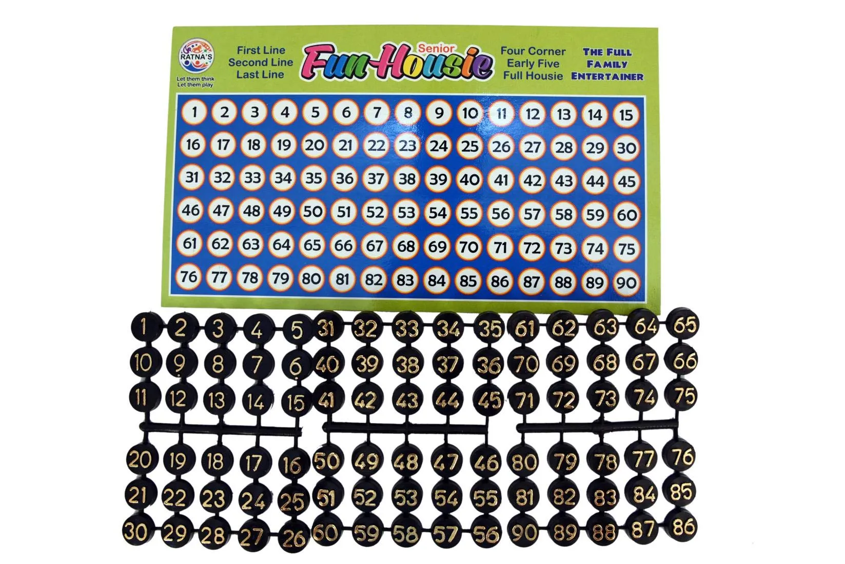 Ratna's Fun Housie Game Big 180 Tickets for Party, Picnic Fun