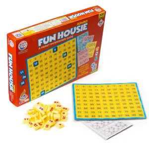 Ratna's Fun Housie Jumbo with 300 Tickets & Number Tile Fixable Board Game Tambola | A Family Entertainer Party Game for All Ages