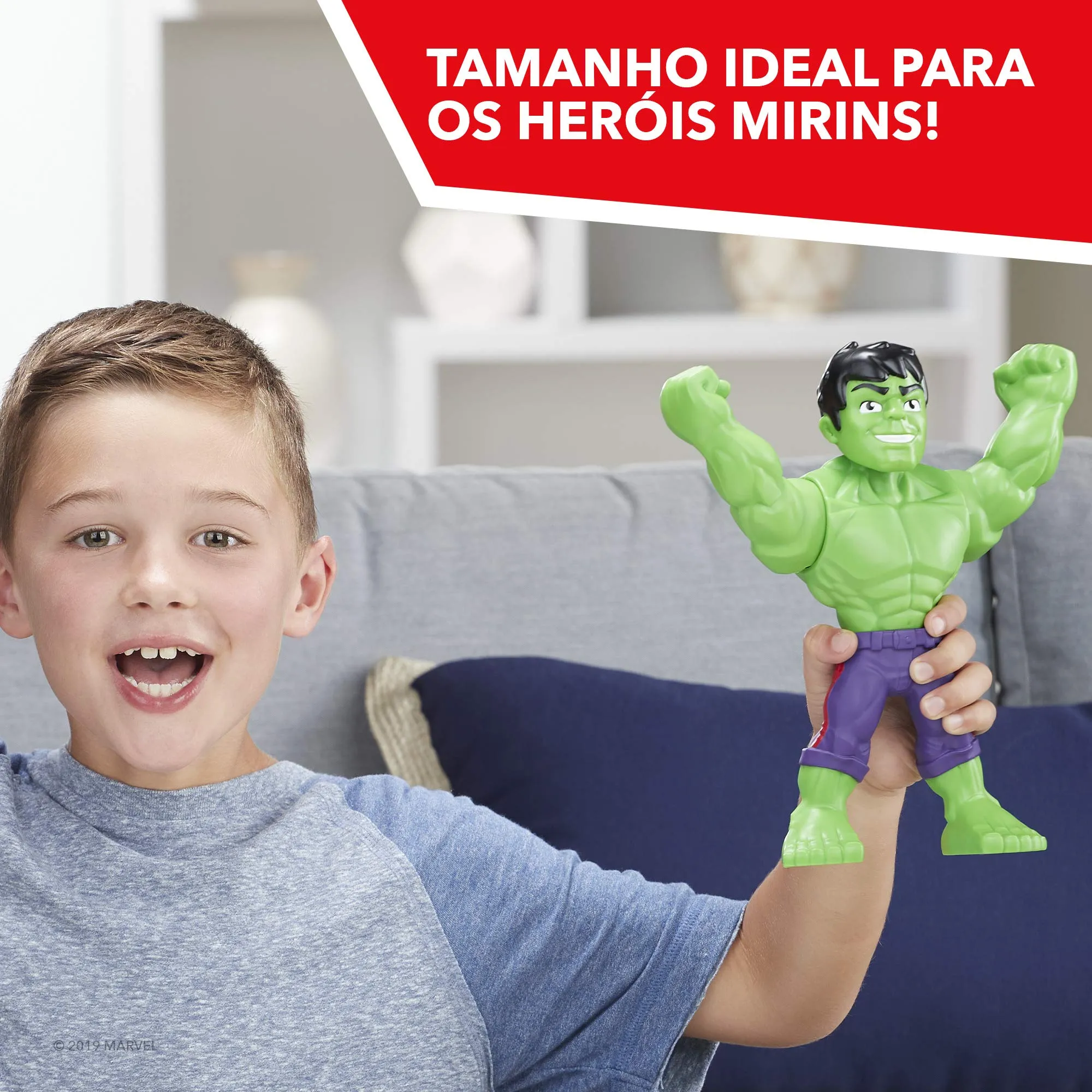 Super Hero Adventures Playskool Marvel Super Hero Adventures Mega Mighties Hulk Collectible 10-Inch Action Figure Toys for Ages 3 and Up Kids
