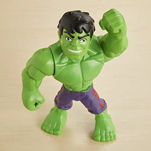 Super Hero Adventures Playskool Marvel Super Hero Adventures Mega Mighties Hulk Collectible 10-Inch Action Figure Toys for Ages 3 and Up Kids