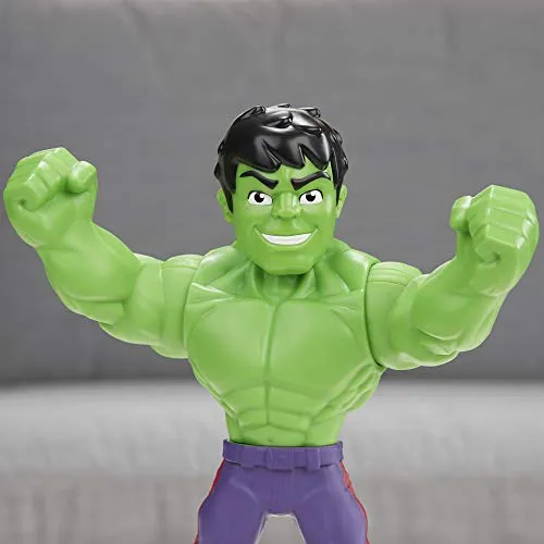 Super Hero Adventures Playskool Marvel Super Hero Adventures Mega Mighties Hulk Collectible 10-Inch Action Figure Toys for Ages 3 and Up Kids