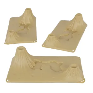 TimMee Volcanic Terrain - 3pc Tan Plastic Playset Accessory USA Made