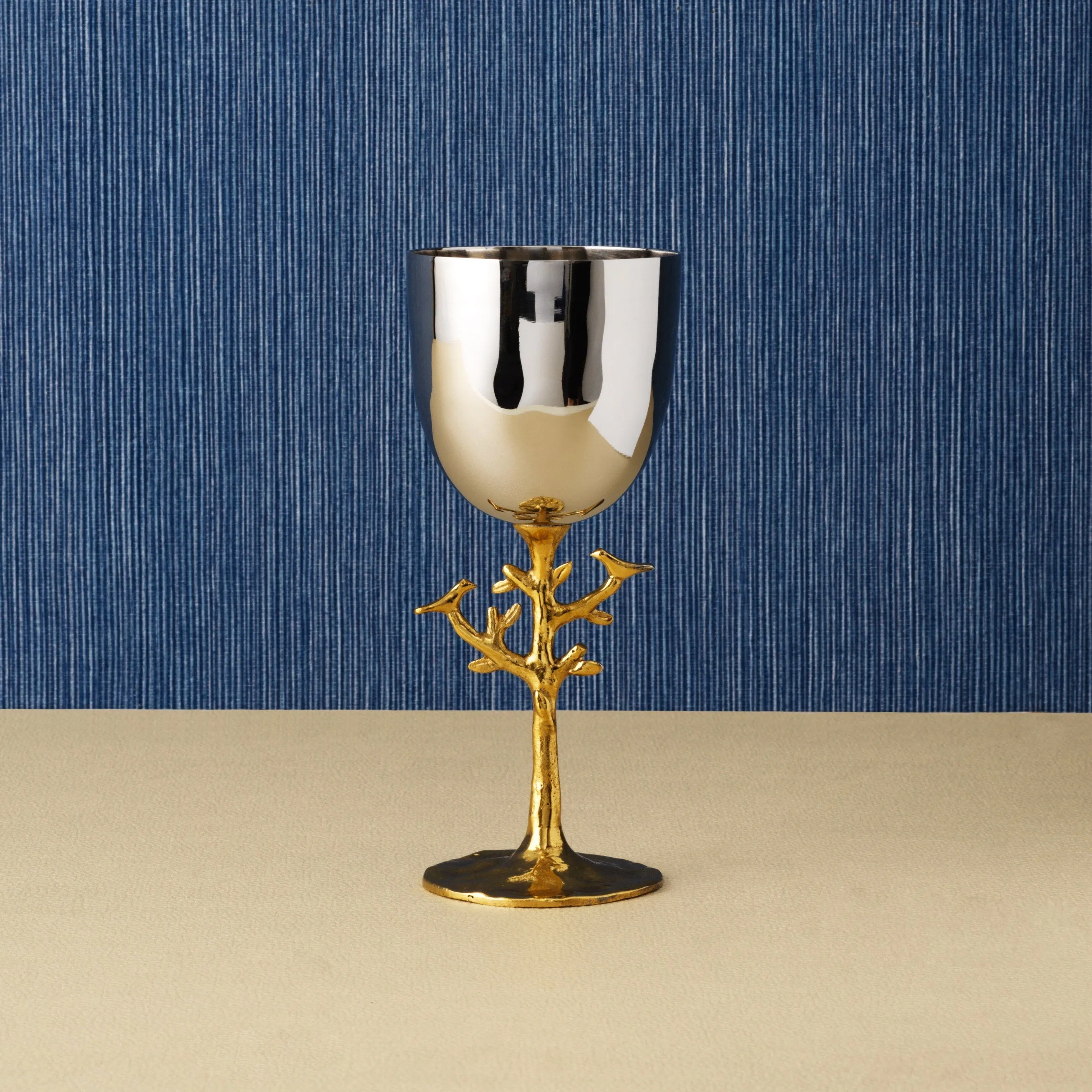 Tree of Life Gold Kiddush Cup