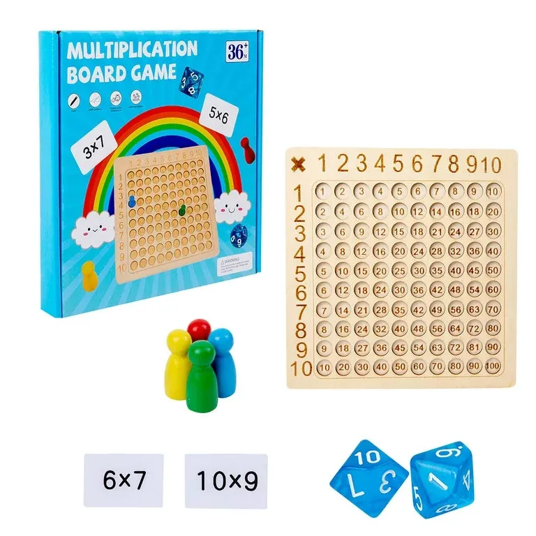 Wooden Multiplication Board Game