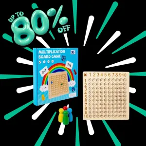 Wooden Multiplication Board Game