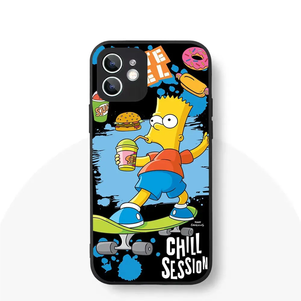 YS-61 Simpson Family Silicone Case For iPhone 1