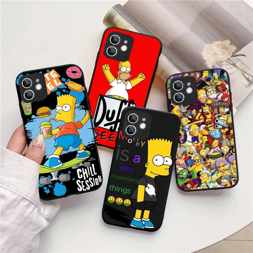 YS-61 Simpson Family Silicone Case For iPhone 1