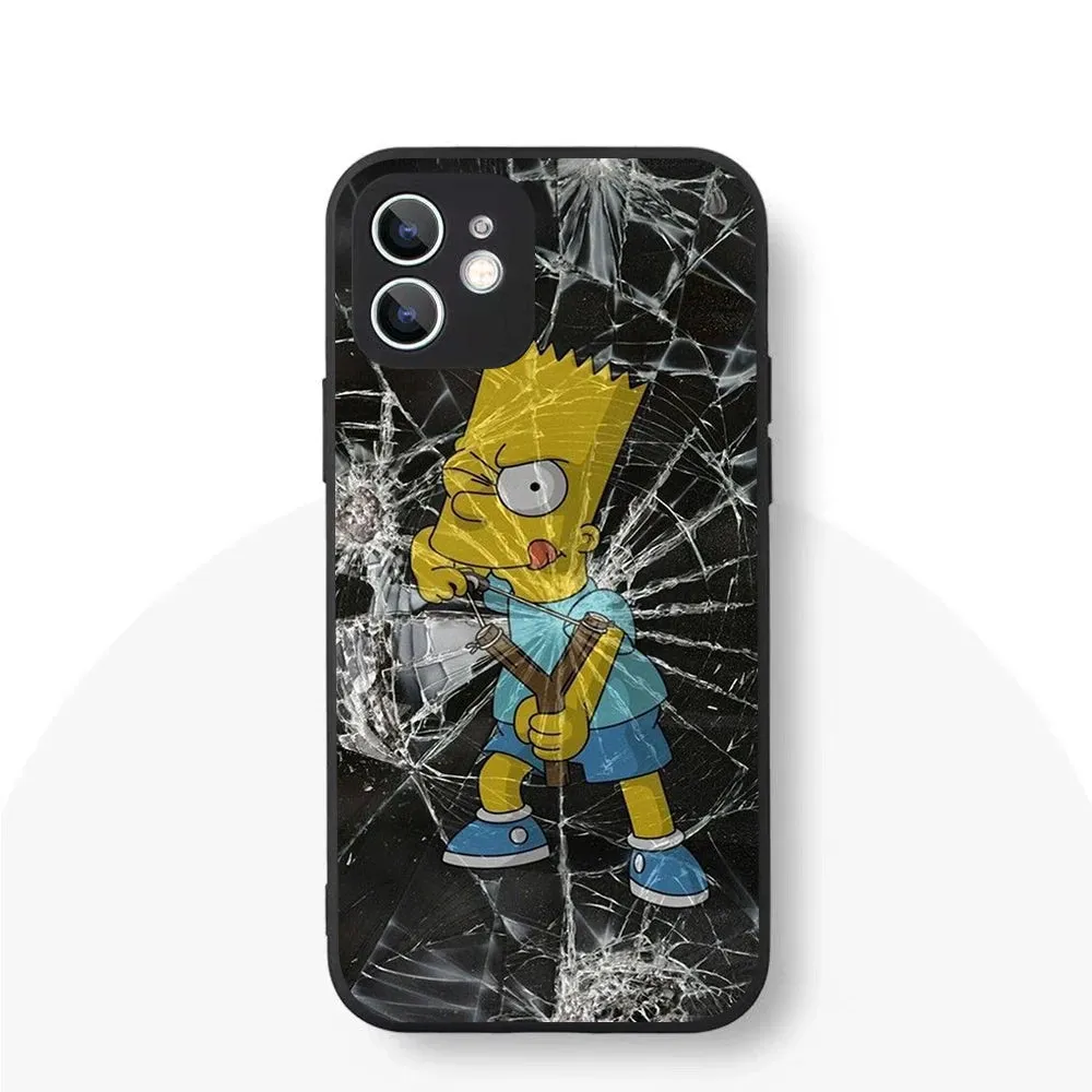YS-61 Simpson Family Silicone Case For iPhone 1