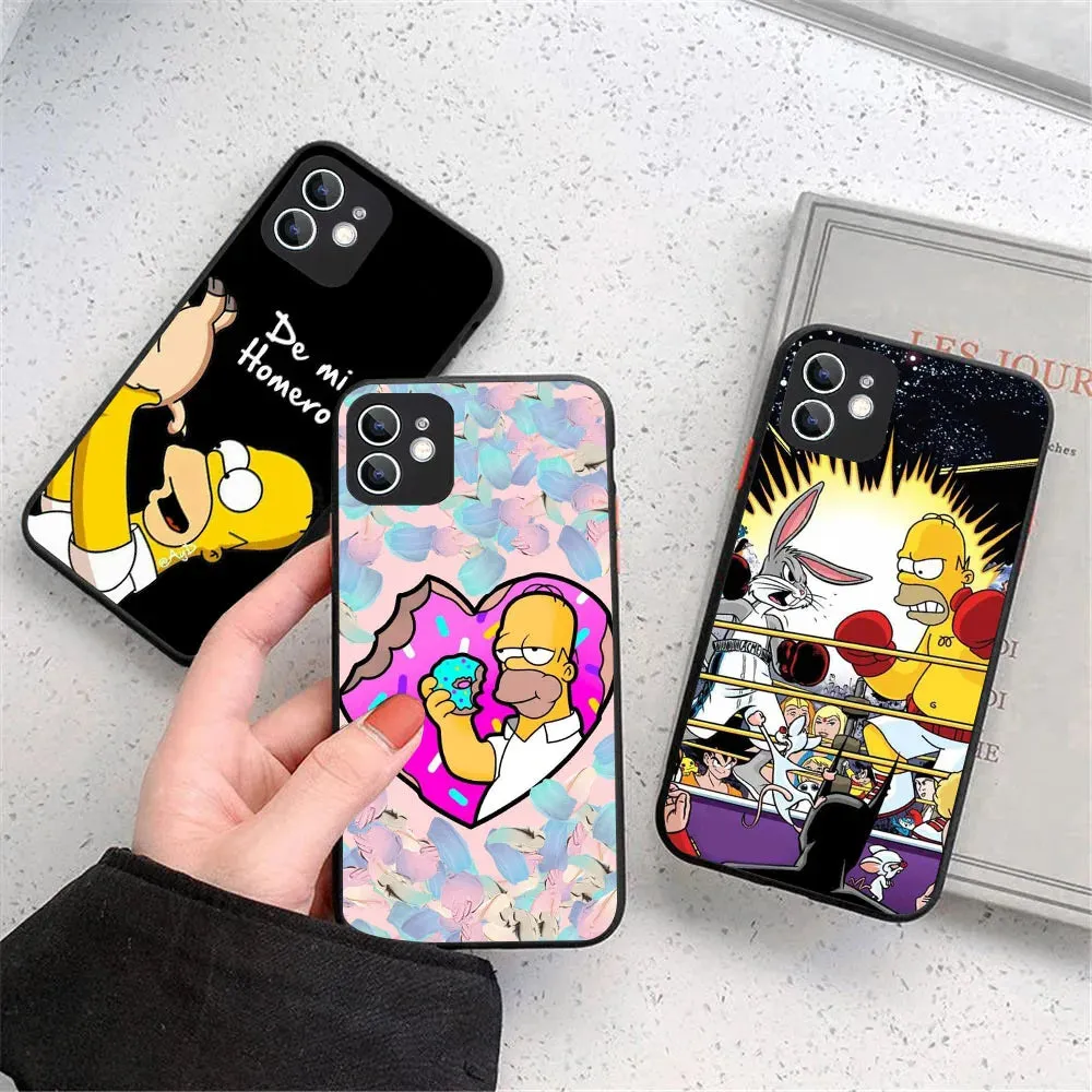 YS-61 Simpson Family Silicone Case For iPhone 1