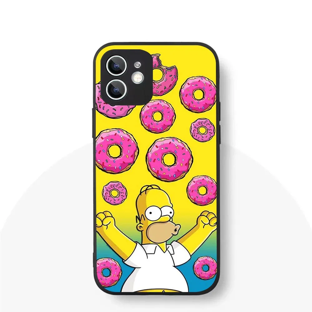 YS-61 Simpson Family Silicone Case For iPhone 1