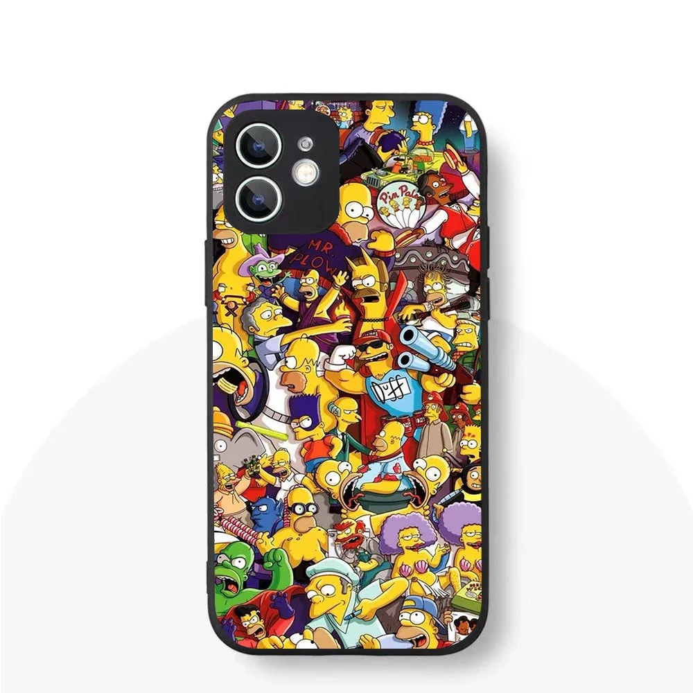 YS-61 Simpson Family Silicone Case For iPhone 1