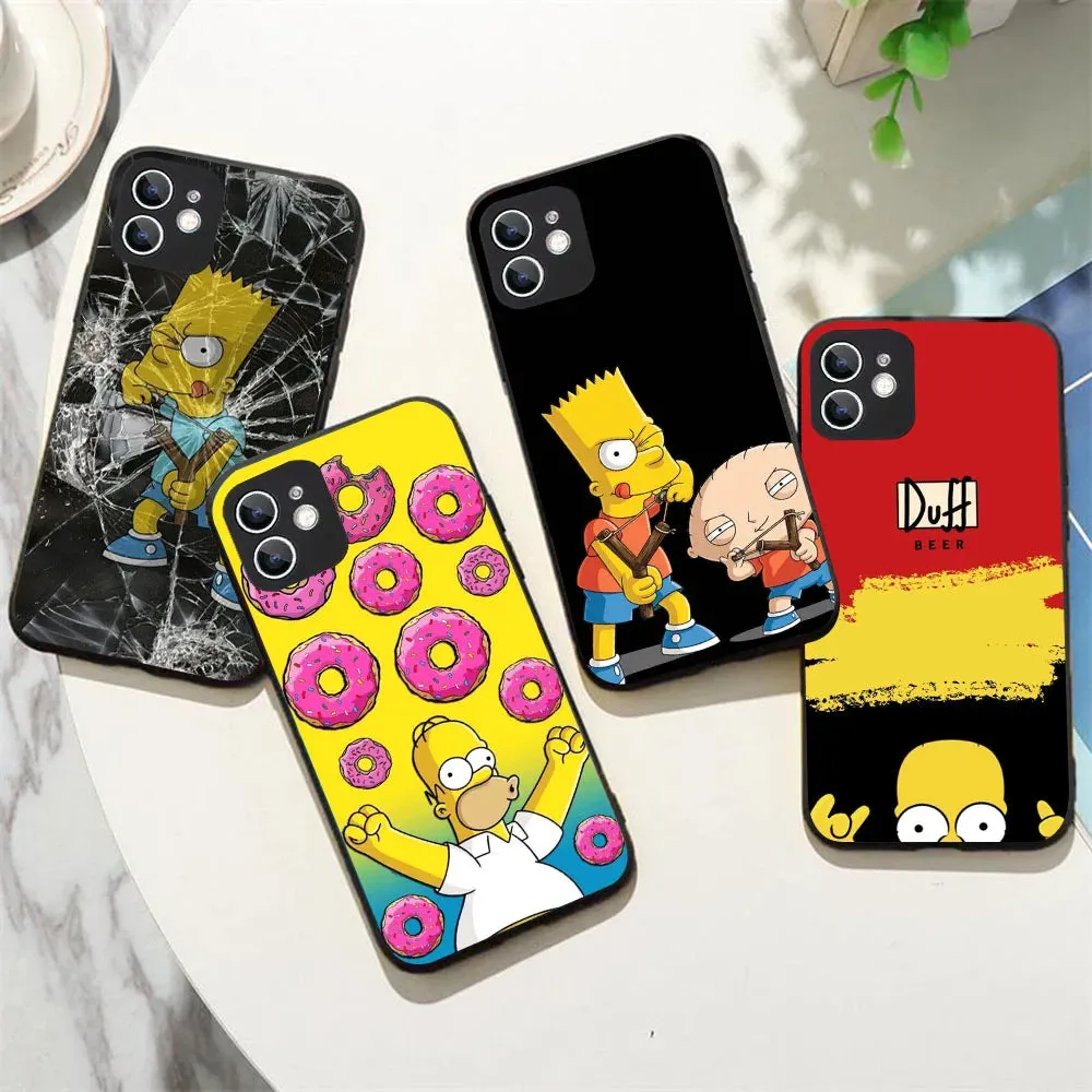 YS-61 Simpson Family Silicone Case For iPhone 1